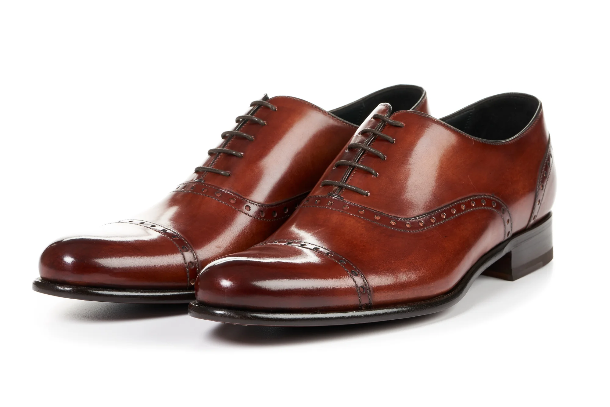 Brown Brogue Oxford Dress Shoe