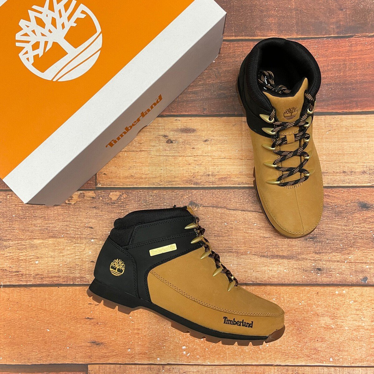Timberland Euro Sprint hiking boot from Off Broadway Shoes with padded collar and cushioned footbed for trail and urban wear