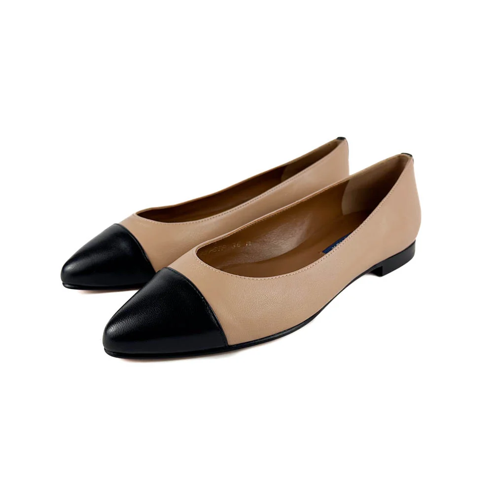 Margaux Square Toe Designer Flat