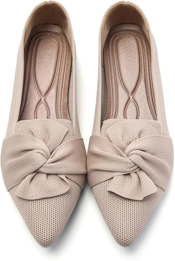 Pointed Toe Canvas Flats