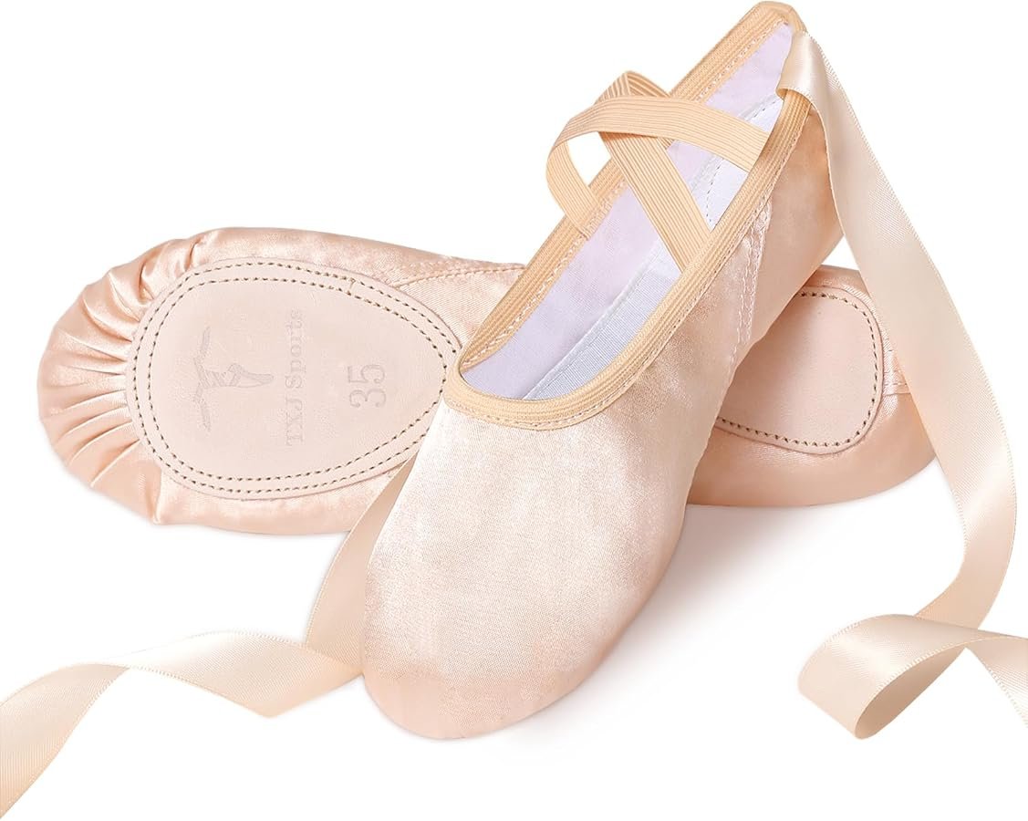 Satin Ballet Flat Slippers