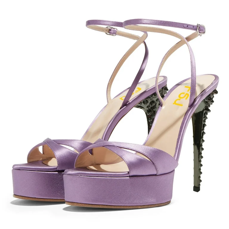 Strappy Platform Prom Heels