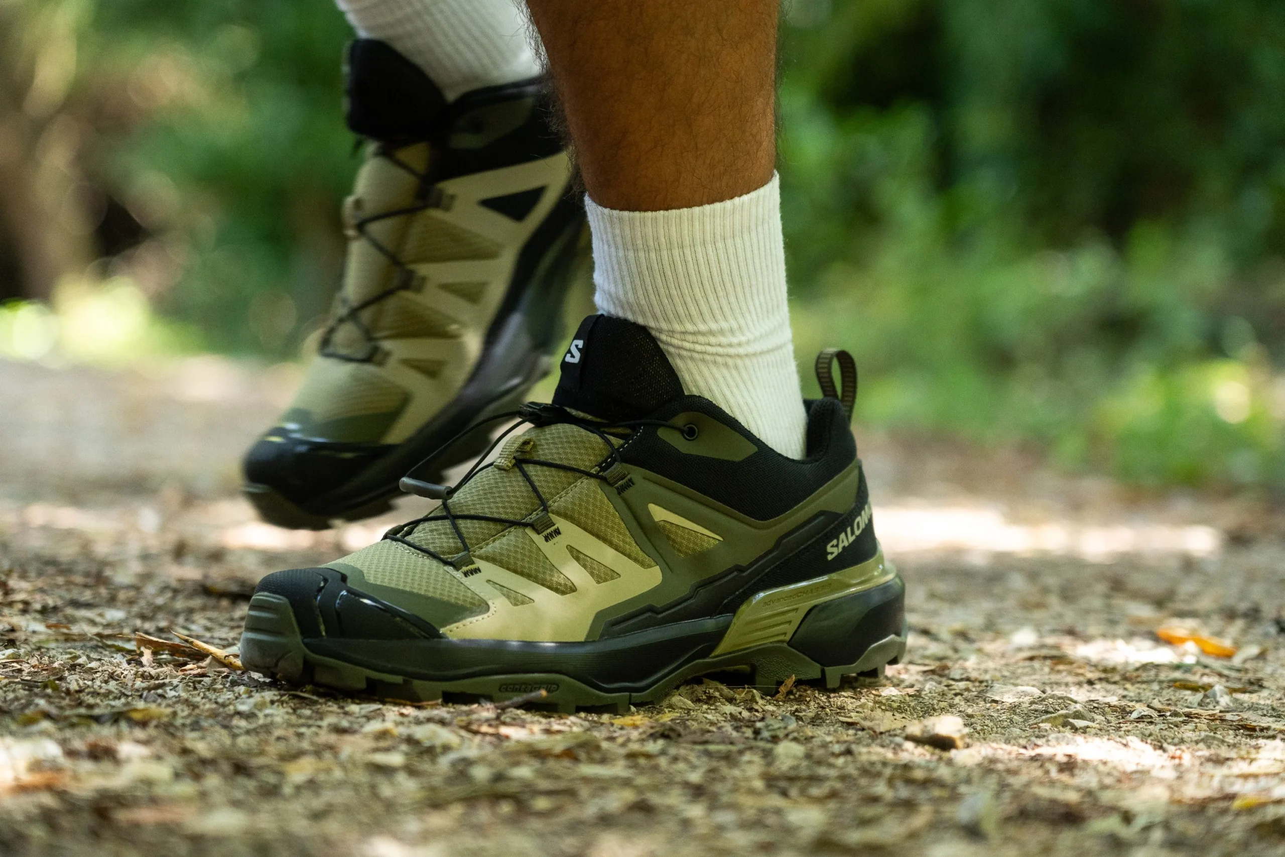 Salomon X Ultra 360 Mid GTX waterproof hiking boot from Off Broadway Shoes with GORE-TEX protection and Contagrip outsole for all-terrain traction